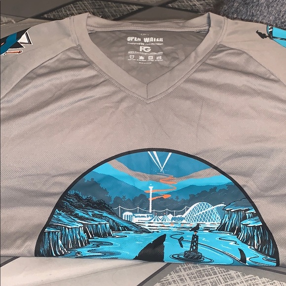 Men gray Open Water sports shorts Sz. XL - Picture 8 of 8